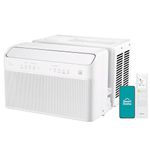 Midea 8,000 BTU U-Shaped Smart Inverter Window Air Conditioner–Cools up to 350 Sq. Ft, Ultra Quiet with Open Window Flexibility, Works with Alexa/Google Assistant, 35% Energy Savings, Remote Control