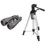 Opticron 30151 Oregon Observation 20x80 Binocular, Black & Amazon Basics 152-cm (60-Inch) Lightweight Camera, DSLR and Binocular Tripod with Bag