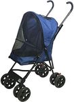 Pet Gear Travel Lite Pet Stroller for Cats and Dogs up to 15-pounds, Navy
