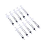 10PCS 2.5ML Reusable Plastic Syringe with Measurement Hydroponics Plastic Nutrient Measuring Nutrient Syringe Tools Sampler