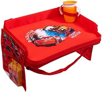 J.L. Childress Disney Baby by 3-in-1 Travel Tray & iPad Tablet Holder, Car Seat Lap Tray for Toddlers & Kids, Cars