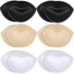 Hicdaw 6 Pairs Bra Pads Inserts Bra Cups Insert Sports Bra Pad Insert Sew in Bra Cups for Women