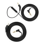 ubersweet® Imported 3.5mm to 2.5mm Audio Cable for Bose QC3 with Mic Volume Control Line-Control Headphones Cord Line_176983