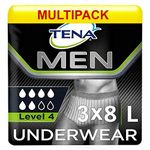 Tena for Men Premium Fit Level 4 - L/XL- Case Saver (3 Packs of 8)