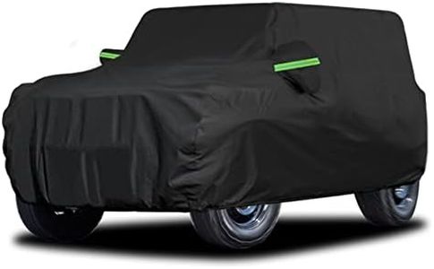 BIHEE Car Cover for Bronco 2021-2022 4 Door 210D Waterproof 6 Layers Car Cover Custom All Weather Protection for Automobiles Indoor Outdoor Full Cover Fit up SUV ORV to 198" x 86" x 78", Black