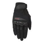 Royal Enfield Urban Hustler V2 Riding Gloves 100% Polyester Air Mesh for Ventilation | TPR Knuckle Protectors | Microsuede Grip Patch | Poly Stretch Fabric for Better Flexibility Black L 22CM
