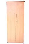 Hudson's Two Door Wardrobe/Almirah/Bedroom Cupboard in Beige Color