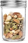 ZEPOLI - 500 ml Ball Regular Mouth Mason Jars Travel Glass Drinking Spiral Jars with Airtight lids & Bands Juicing/Smoothies/Kombucha, DIY, Safe For canning, Pickling, Storage (1 PACK)