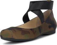 Jessica Simpson Women's Mandalaye Ballet Flat, Forrest Camo, 4 UK