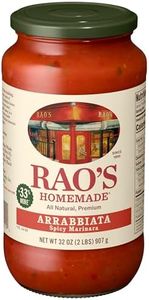 Rao's Homemade Arrabbiata Sauce, 32 oz, Tomato Sauce, All Purpose, Keto Friendly Pasta Sauce, Premium Quality Tomatoes from Italy & Crushed Red Pepper