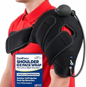 Brace Direct CoolForce Shoulder Ice Pack Wrap for Rotator Cuff Pain Relief