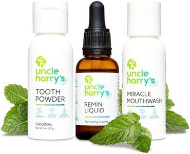 Uncle Harry's Natural Remineralization Kit for Tooth Enamel & Mineral - 3 Products Strengthen Weak Enamel & Correct Oral Care Issues (1 kit)