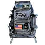 Bear KompleX Military Grade Tactical Backpack - Organize Gear & Optimize Comfort - Multipurpose 1000 Denier Nylon Backpack, Grey (Mini), Hiking