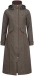 WALKER AND HAWKES - Jack Murphy Ladies Erin Long Waterproof Riding Coat - Olive - 10