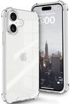 EGOTUDE Designed for iPhone 16 Plus Case | Shockproof Polycarbonate Hard Back Drop-Tested Transparent Cover