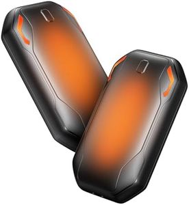PHEJIE 2 Packs Calentador de Manos Recargable, Reutilizable Electrico Calienta Manos, Portátil de Bolsillo Calor con 3 Modos 40-55°C para Deportes al Aire Libre, Camping, Senderismo - Negro