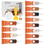 SEISSO Furniture Touch Up Kit, 12 Pcs Floor Repair Kit Cover Wood Furniture Scratch Restorer Filler for Wooden Table, Door, Floor, Desk, Cabinet
