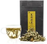 iTeaworld Jasmine Needle King Tea (7-Scent), Organic Jasmine Green Tea, Floral Aroma, Low Caffeine, Brews 160 Cups, No Sweeteners, Authentic Chinese Tea - 1 Pack (3.5oz)