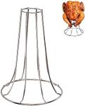 KAMaster Beer Can Chicken Holder Large Turkey Roaster Big Green Egg Accessories,Vertical Chicken Roaster for Grill Stainless Steel Chicken Roaster Rack,Upright Chicken Roaster for Grill and Smoker