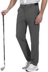 Teepie Men's Stretch Golf Pants Lightweight Fitted Casual Pants with Pockets