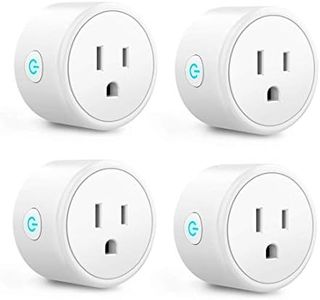 Aoycocr Smart Plug 4-Pack, Bluetooth Wi-Fi Smart Outlet for Smart Home, Remote Control Lights and Devices from Anywhere, No Hub Required, ETL Certified