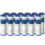 Pentair Pentek EPM-10 Carbon Water Filter, Under Sink Modified Epsilon Carbon Block Replacement Cartridge with Bonded Powdered Activated Carbon (PAC) Filter, 10" x 2.5", 10 Micron, Pack of 12, White