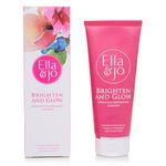 Ella & Jo Brighten & Glow Hydrating Exfoliating Cleanser - Gentle Daily Face Exfoliator with Pumpkin Enzyme, Vitamin A, E, and Omega 6 for a Brighter, Glowing, Hydrated, and Smoother Appearance