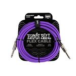 Ernie ball 6415 10FT Flex 1/4" TS Male Straight to Same Instrument Cable Purple