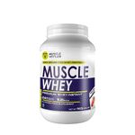 Muscle Asylum Premium Whey Protein l 1kg, 25 Servings l Berry Banana Milkshake l With Genuine Lab Reports l Muscle Building & Recovery | Increased Muscle | Easy to Digest | with 5.2g Bcaa per serve