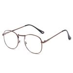 Retro Nearsighted Distance Glasses -3.50 Metal Men Women Myopia Glasses