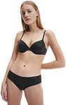 Calvin Klein Women's Perfectly Fit Modern T-Shirt Bra, Black, 12D