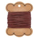 PH PandaHall 10m 1.5 mm Cowhide Round Leather Cords Rope String for Bracelet Neckacle Beading Jewellery Making Men Xmas Gift Bracelet, Brown