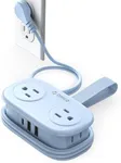 Travel Power Strip with USB C, ORIC