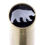 EZSMITH Mosaic Pin - (0.375 (3/8) Inch Diameter) - (MP990BA) - (Brass Outer Material)(Aluminum Inner Material) - Decorative Knife Handle Pins and Rods for Fixed Blade Knives