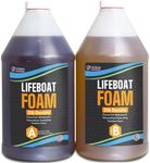 Lifeboat Urethane Pour Foam - 2lb Density - 1 Gallon Kit 2-Part Closed Cell Rigid Pour Foam - Fast-Acting Formula - Great for Boat Buoyancy, Flotation, Filling, Soundproofing, & Insulation