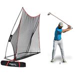 Rukket 10x7ft Haack Golf Net | Practice Driving Indoor and Outdoor | Golfing at Home Swing Training Aids | By SEC Coach Chris Haack