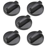 uxcell Timer Knobs Range Replacement Knobs Time Control Knob Cross Shaft for Electronic Microwave Oven Cooker 5pcs