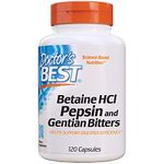 Doctor's Best, Betaine HCI Pepsin & Gentian Bitters, 120 Capsules