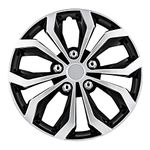 Pilot Automotive WH553-16S-BS Black/Silver 16 Inch 16 inch Spyder Performance Wheel Cover | Pack of 4 | Fits Toyota Volkswagen VW Chevy Chevrolet Honda Mazda Dodge Ford and Others