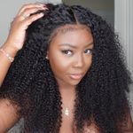 MSGEM 13x4 Kinky Curly Human Hair F