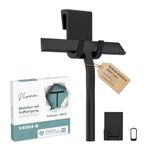 virea Multi-Purpose silicone squeegee black - - 23 cm wiping width - - Shower squeegee with suspension - - Removes liquids without leaving any residue - - Window scrubber with stainless steel core