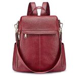 Kattee Women's Anti-Theft Backpack Purse Genuine Leather Shoulder Bag Fashion Ladies Satchel Bags