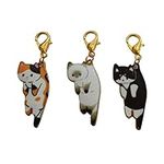 3pcs in Set Cat Clip on Charm for D