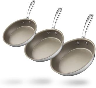 Redchef Titanium Ceramics Nonstick Frying 8, 9.5 & 11" Pans