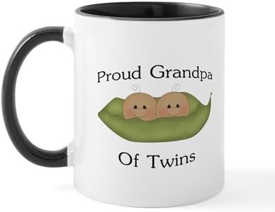CafePress Proud Grandpa of Twins Mug 11 oz (325 ml) Ceramic Coffee Mug