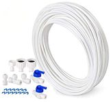 Tspkey 10 M Water Supply Pipe Tube Fridge Connector Kit For European Style Double Fridge Refrigerator (1/4" Pipe)