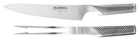 Global G-313 Knives Carving Set (G-3,G-13) 2 Pc, Stainless_Steel, Silver