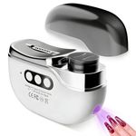 FunnAura 4 in 1 Electric Nail Trimmers, Toenail Clippers for Seniors Adults, Automatic Thick Toe Nail Clipper with Lamp and Nails Scraps Storage