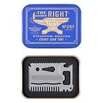 Gentlemen's Hardware Titanium Credit Card Tool: with 15 Useful Tools, Silver, Product Size: 53 x 83 x 2mm, Packaged in an Illustrated tin.