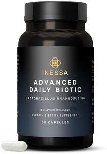 Inessa Daily Biotic - Probiotics for Women Digestive Health with Delayed Release Technology - Advanced Probiotic with 10 Billion CFU - Lactobacillus Rhamnosus Strain 60 Vegan Capsules for Men & Women